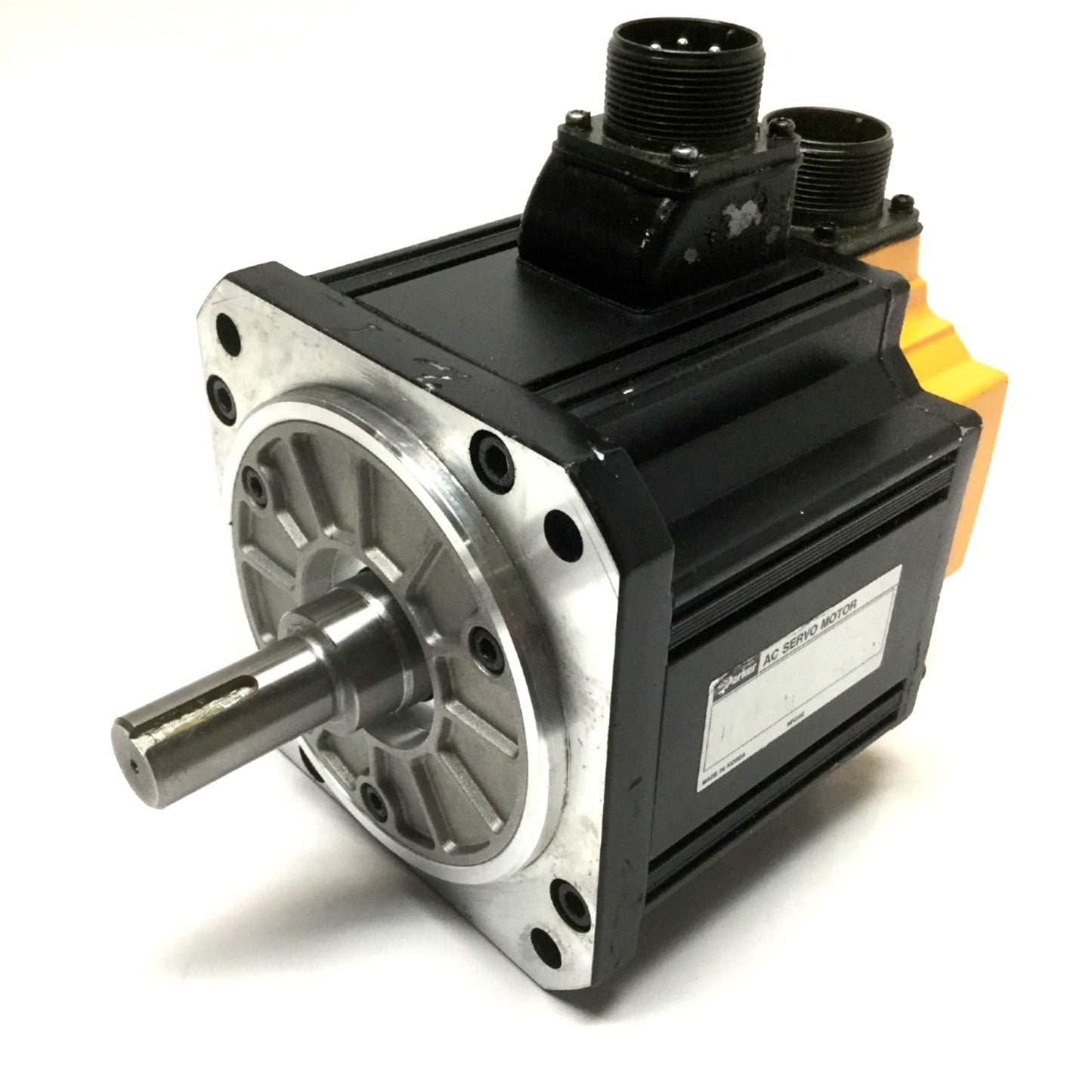 Used Parker PM-FE15AMK AC Servo Motor 1500W, 3000RPM, ?19mm Shaft w/Encoder Feedback