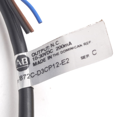 New Allen Bradley 872C-D3CP12-E2 Inductive Proximity Sensor Switch, 10-30VDC, PNP
