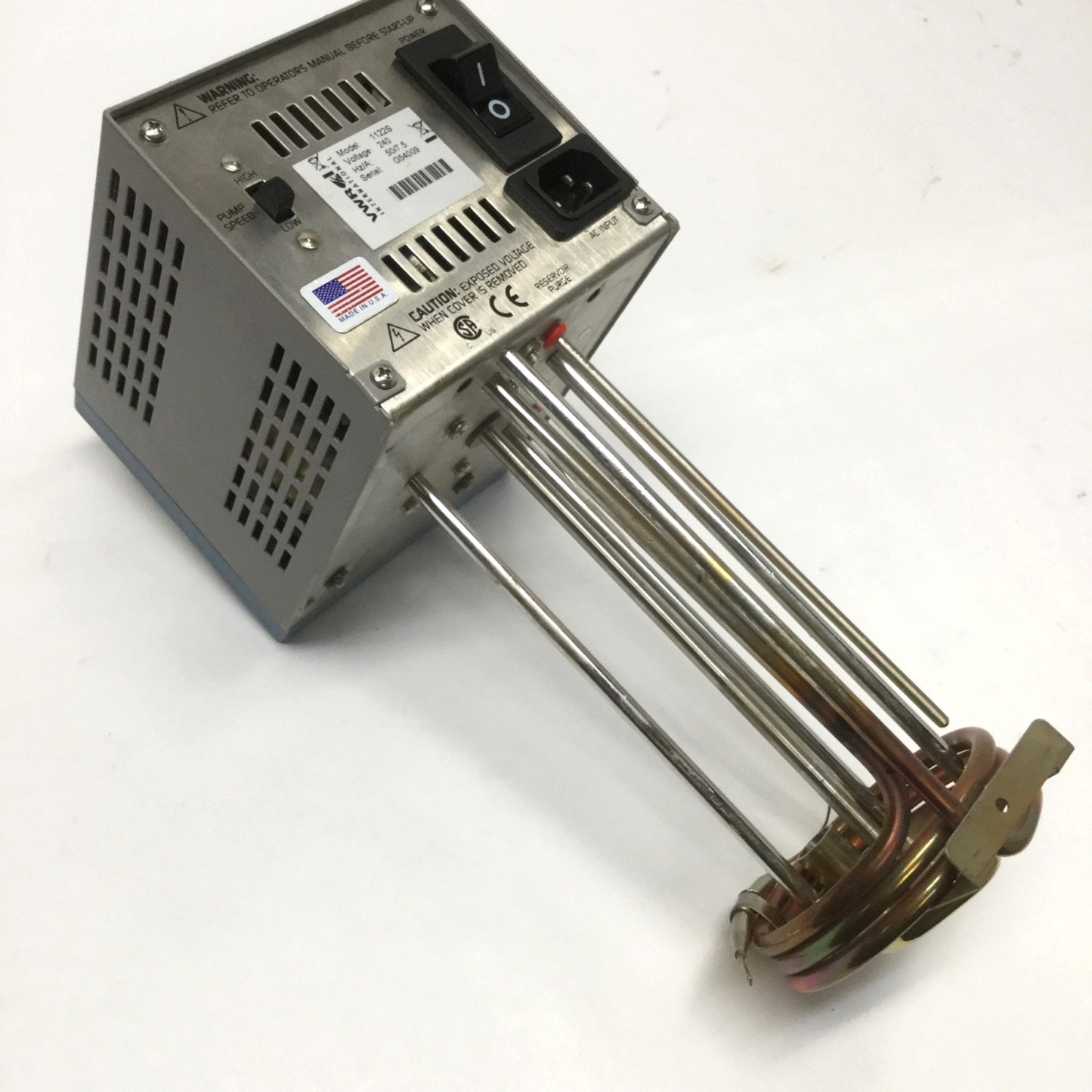 For parts or not working VWR 1122S Immersion Circulator 240VAC, +5° to 150°C *For Parts-Did Not Power On*