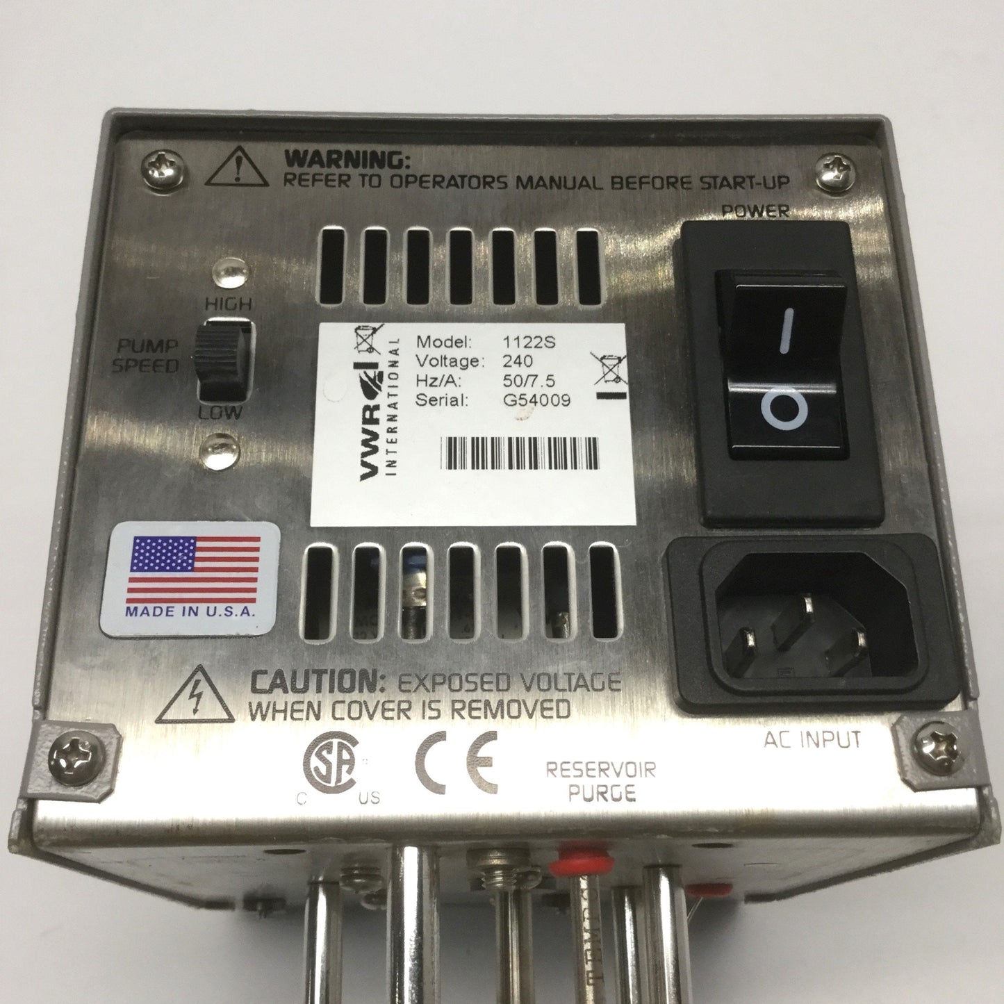 For parts or not working VWR 1122S Immersion Circulator 240VAC, +5° to 150°C *For Parts-Did Not Power On*