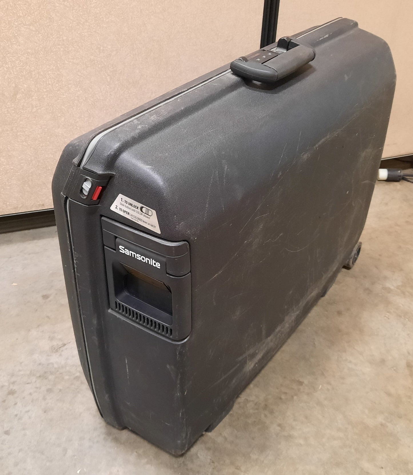 Used Samsonite Oyster Hardside Shell Wheeled Luggage Case Travel Storage Bag Suitcase