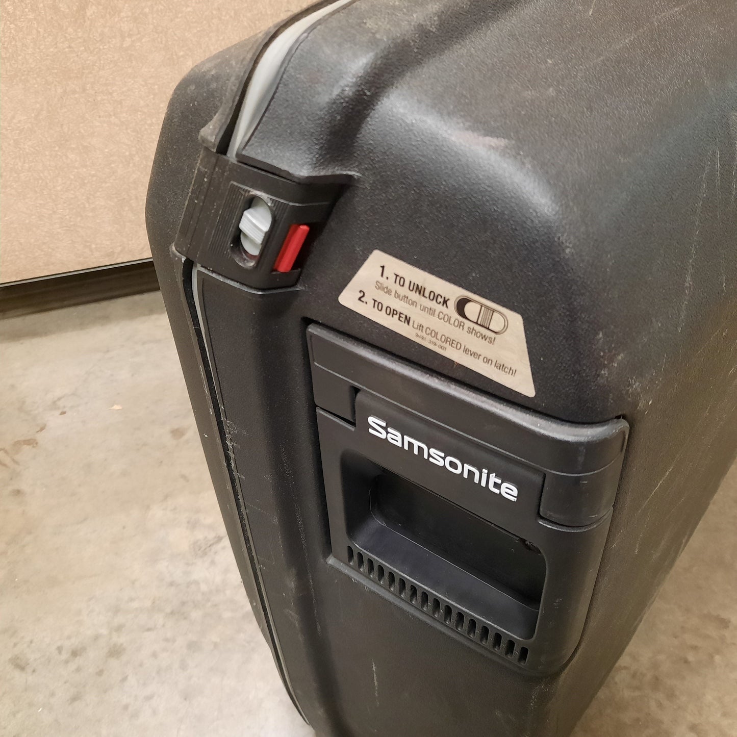 Used Samsonite Oyster Hardside Shell Wheeled Luggage Case Travel Storage Bag Suitcase