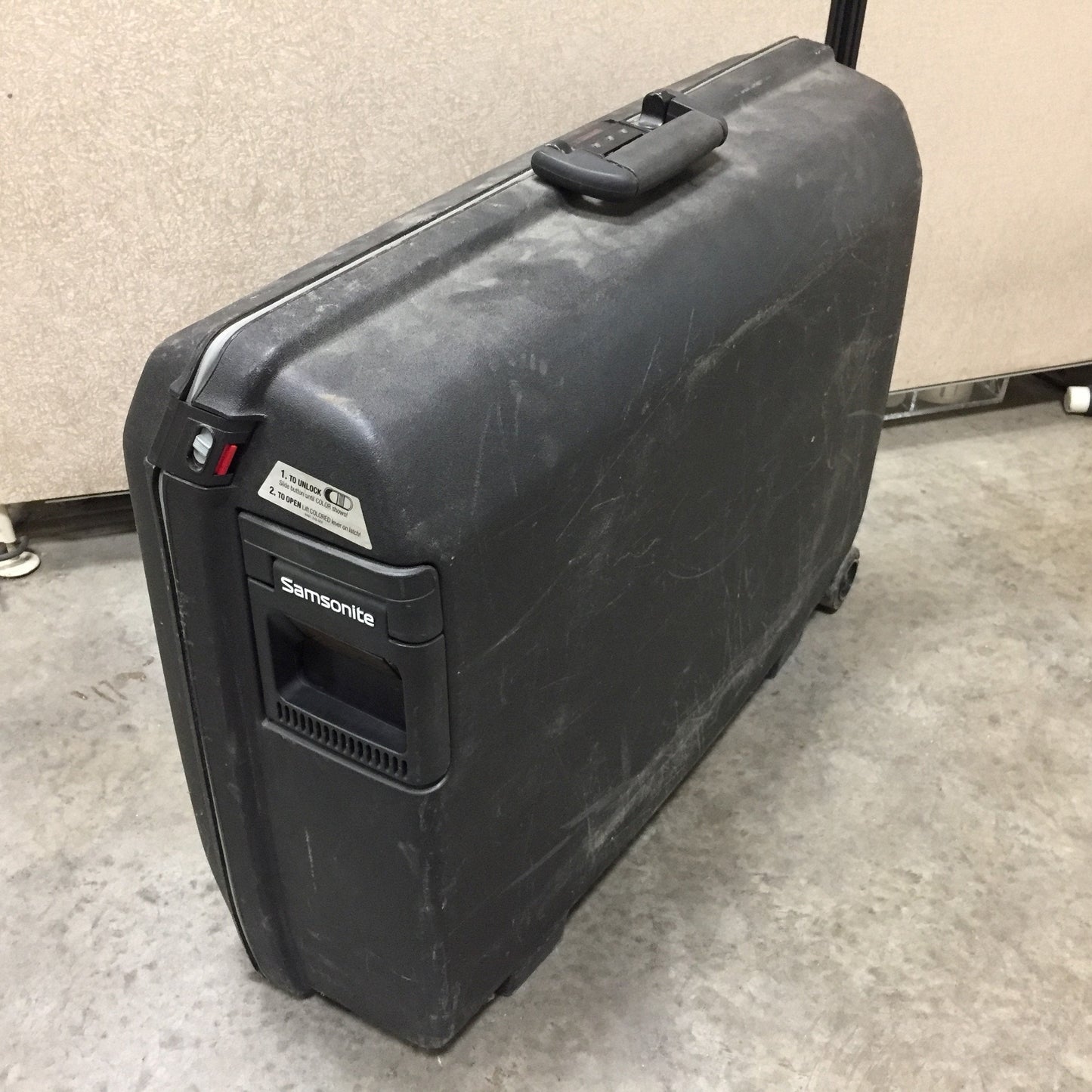 Used Samsonite Oyster Hardside Shell Wheeled Luggage Case Travel Storage Bag Suitcase