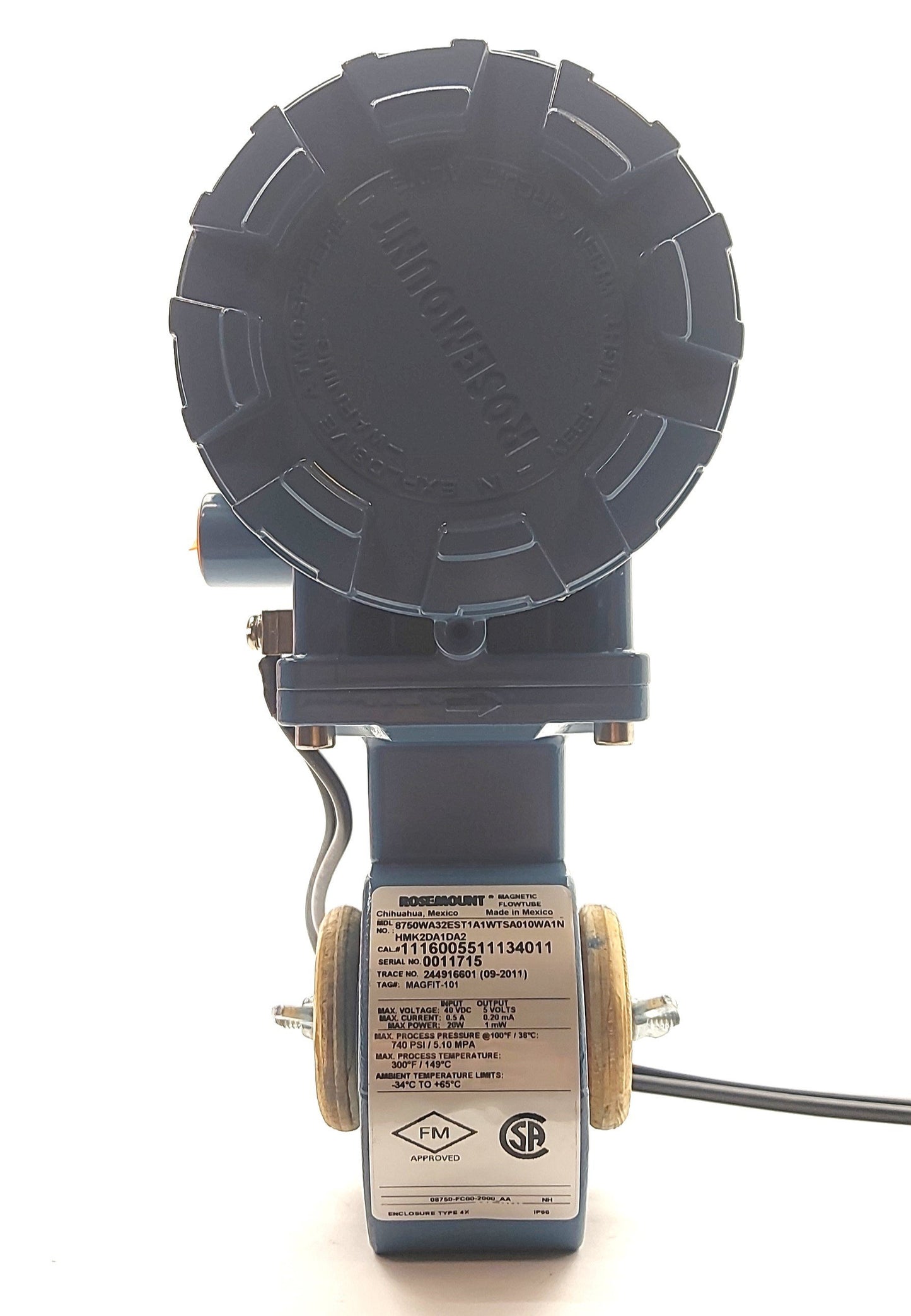 New – Open box Rosemount 8750WA32EST1A1WTSA010 Flowmeter 1"Pipe 30ft/sec 4-20mA/Pulse 90-250VAC
