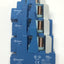 New – Open box Lot of 4 Finder 40.31.7.012.0000 Relays w/ Sockets SPDT, 250VAC 10A, 12VDC Coil