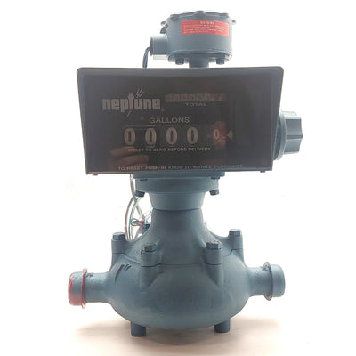 New – Open box Itron Neptune 600 AAAAA Totalizing Flowmeter, 5-50GPM, 1¼"NPT w/45 HR Pulse