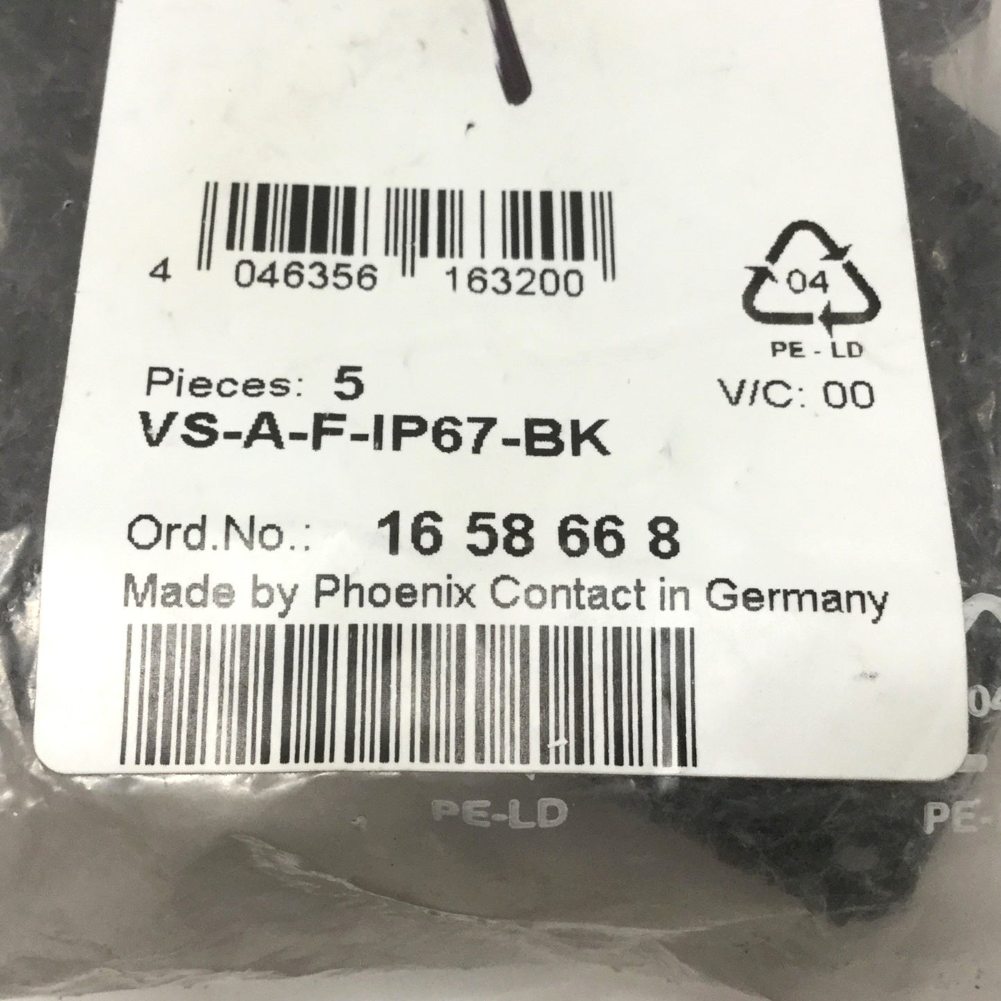 New Lot of 19 Phoenix Contact VS-A-F-IP67-BK Panel Mounting Frames for RJ45 Sockets