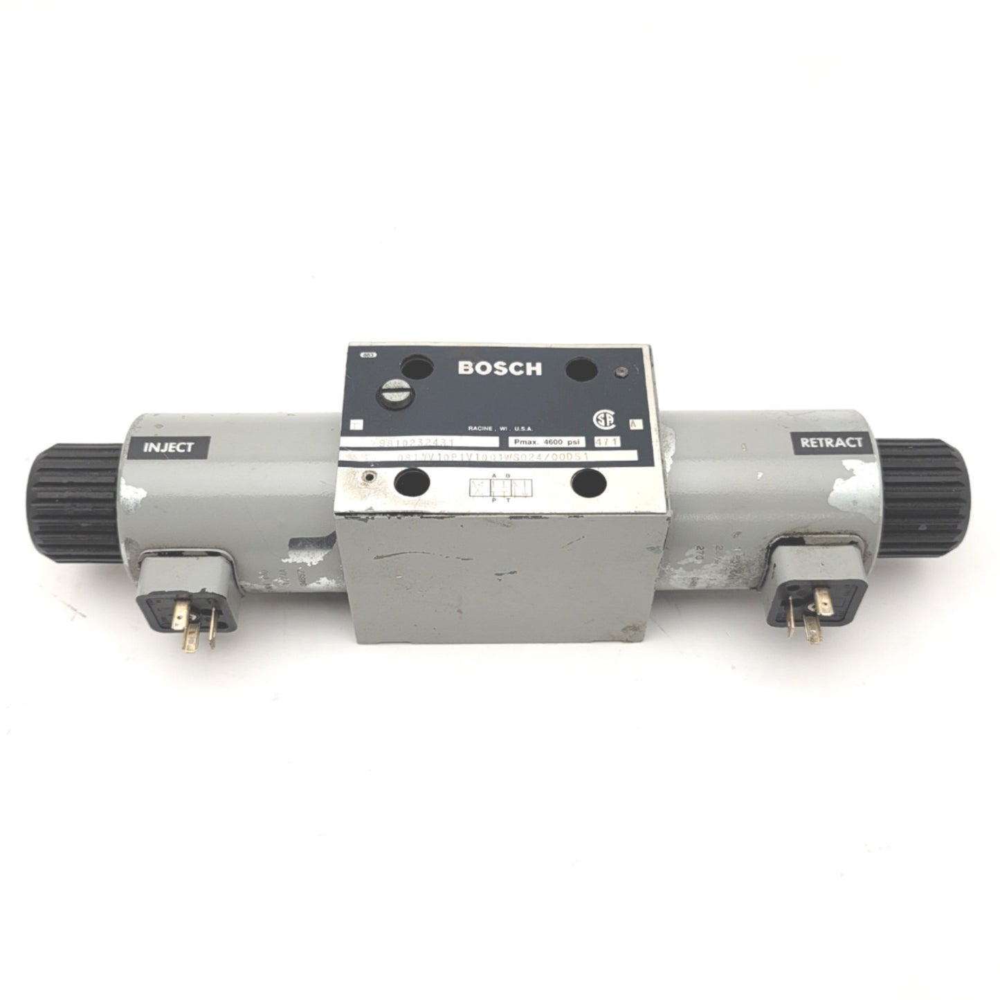 Used Bosch Rexroth 081WV10P1V1001WS024/00D51 Directional Control Valve 24VDC
