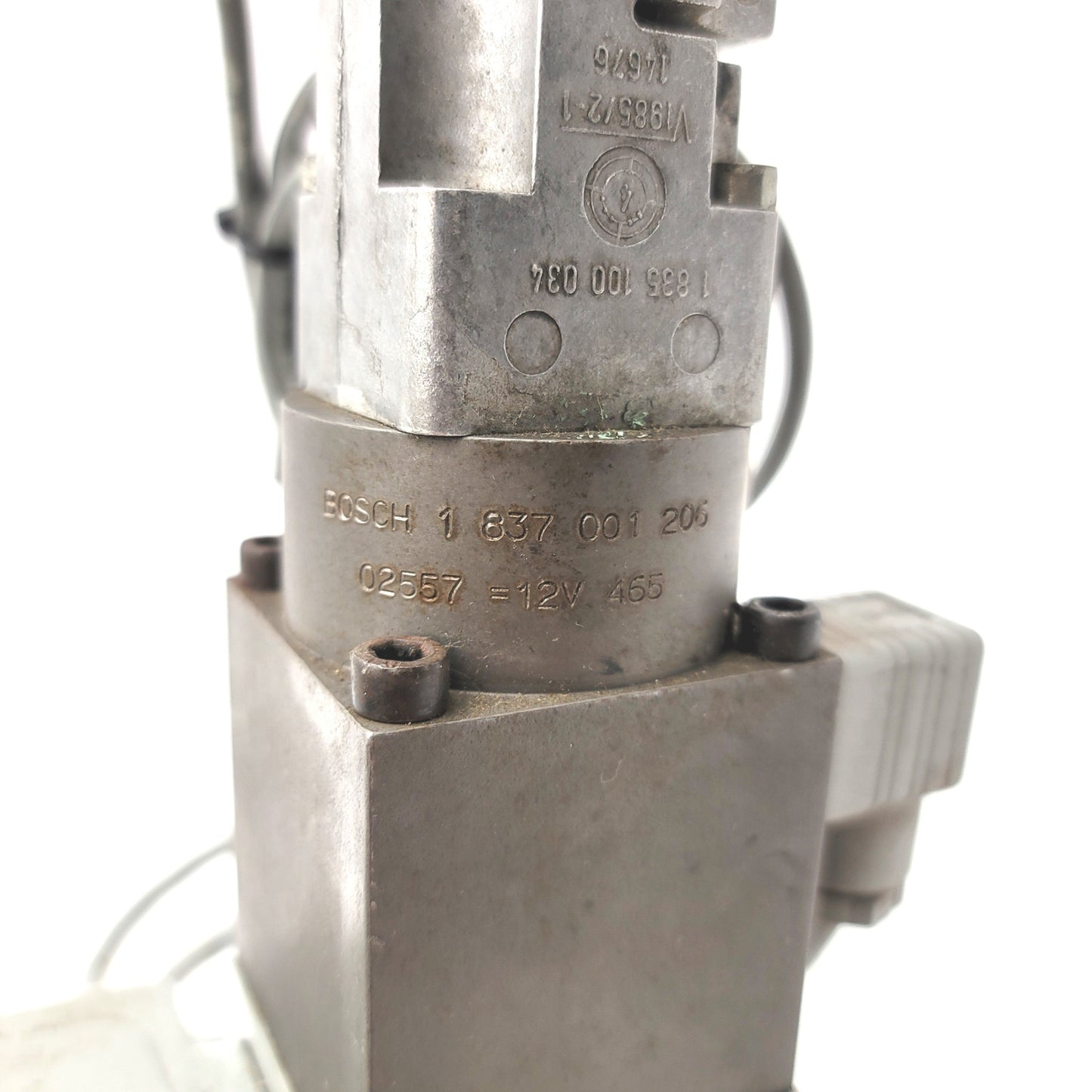 Used Bosch Rexroth 1 837 001 206 Proportional Pressure Relief Valve 12V