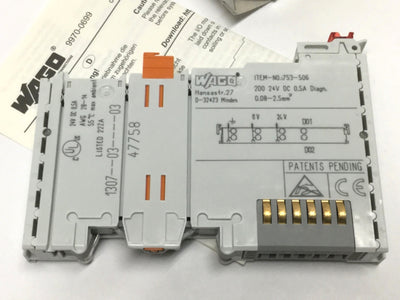 New Other WAGO 753-506 Digital Output Module, 2-Channel DO, 24VDC 0.5A, Diagnostic