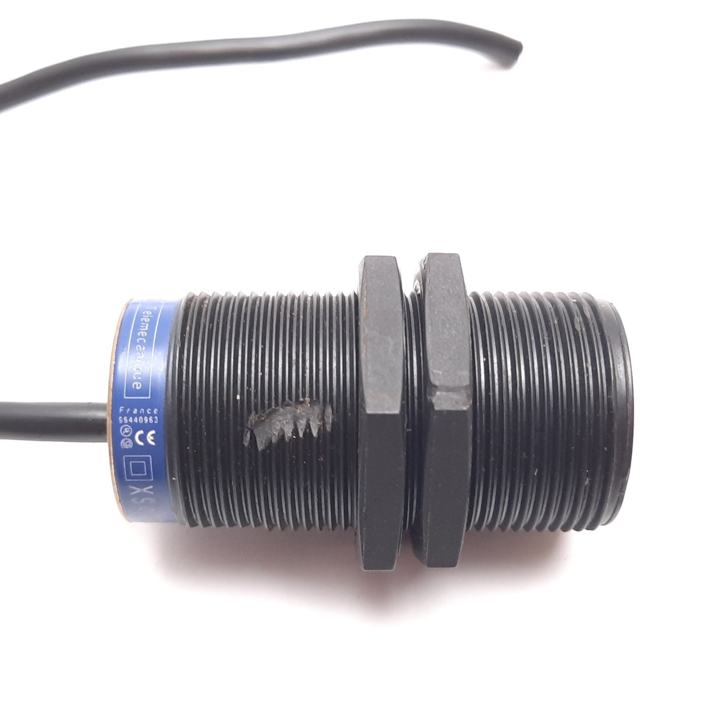 Used Telemecanique XS4P30KP340 Inductive Proximity Sensor, Range 15mm, PNP NPN, 175mm
