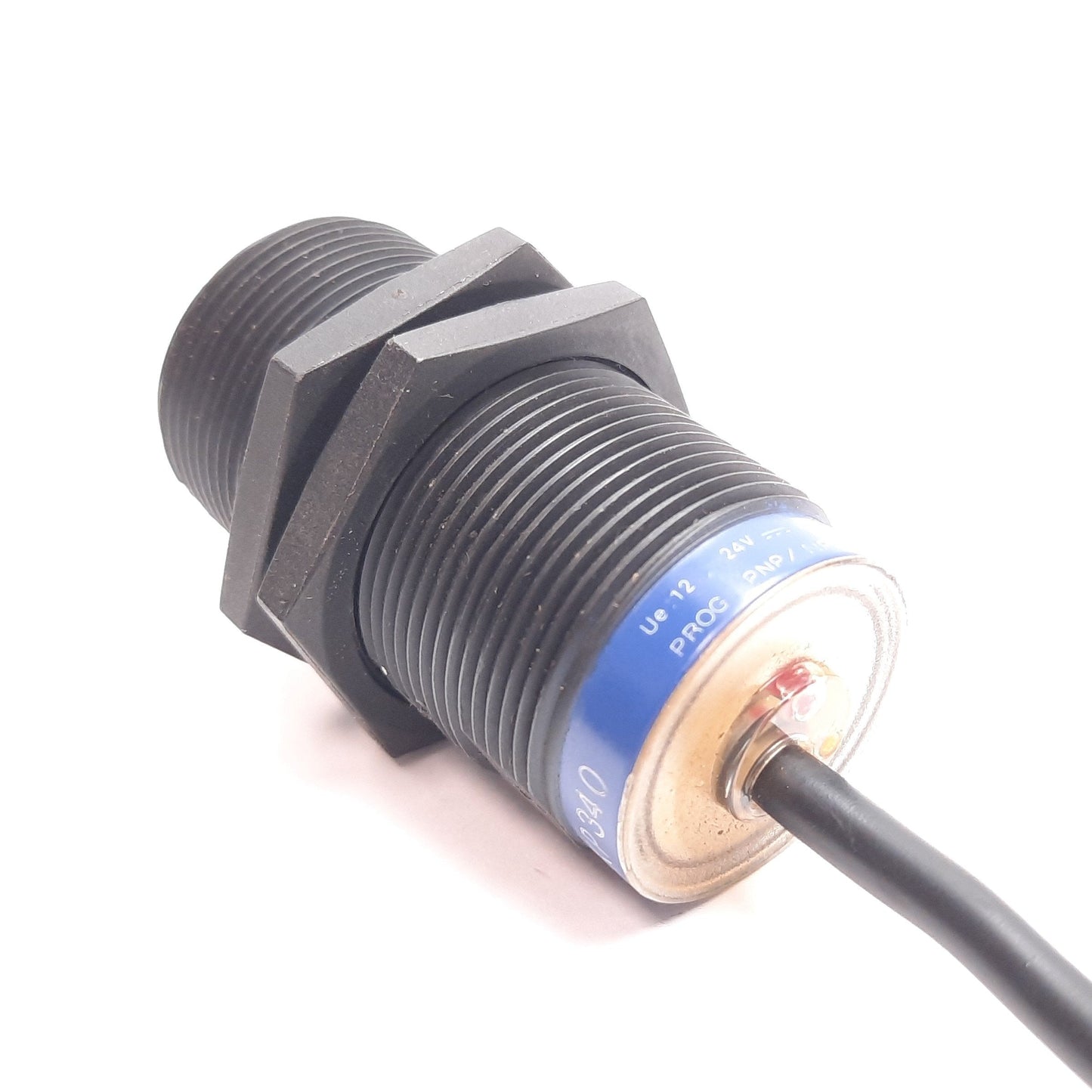 Used Telemecanique XS4P30KP340 Inductive Proximity Sensor, Range 15mm, PNP NPN, 175mm