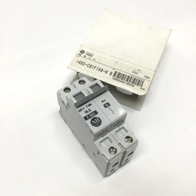 New Allen Bradley 1492-CB1F160-N Supplementary Circuit Breaker 1P+Neutral, 16A­­