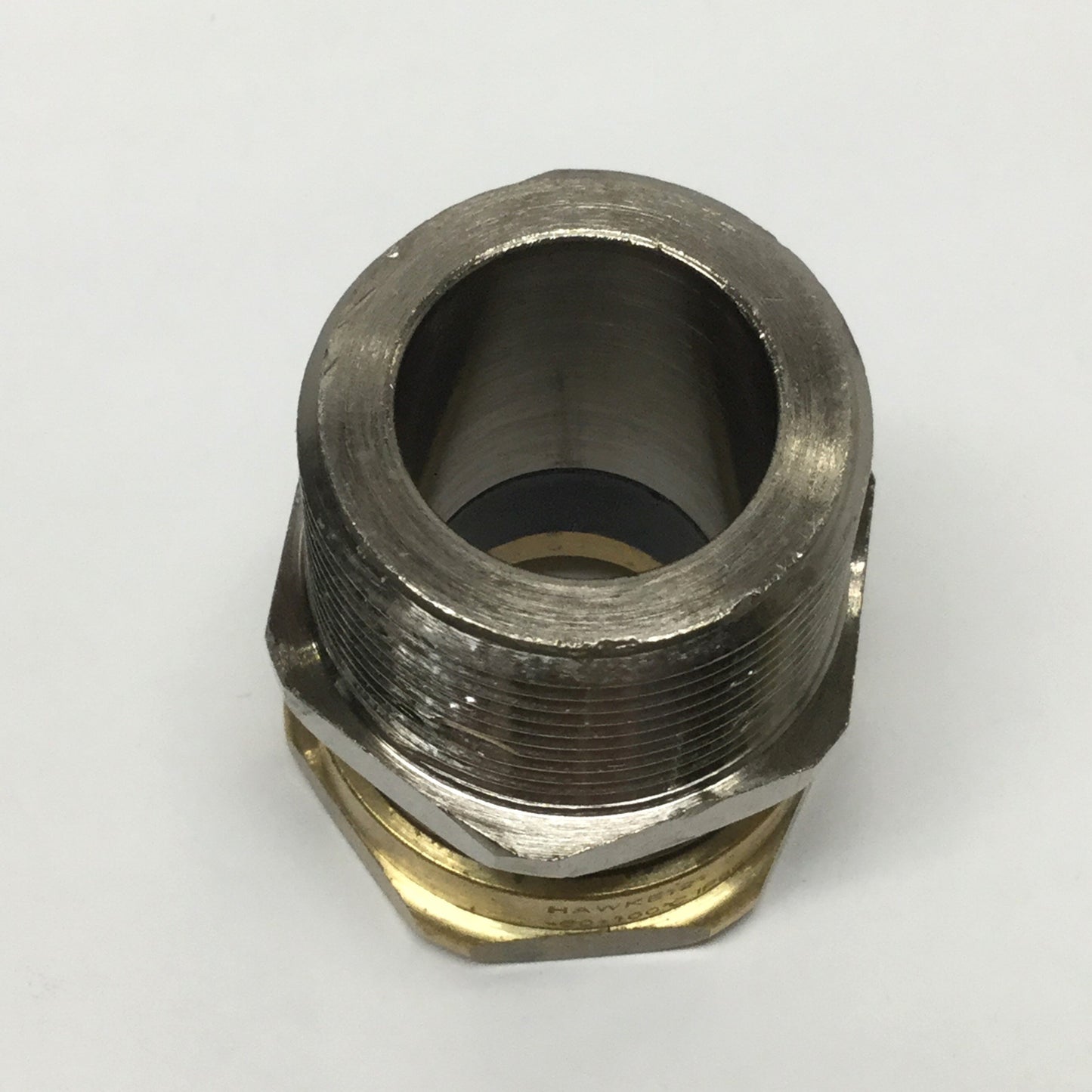 New – Open box Hawke 121 C Industrial Brass Cable Gland 1-1/4" NPT Thread, 19.5-26.5mm Sheath