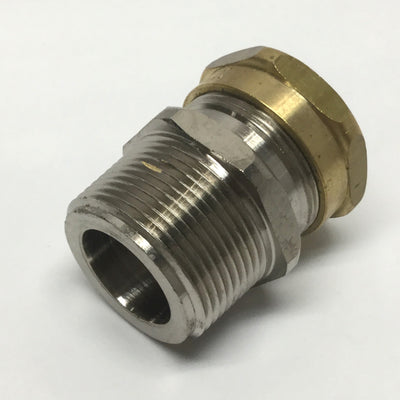 New – Open box Hawke 121 C Industrial Brass Cable Gland 1-1/4" NPT Thread, 19.5-26.5mm Sheath