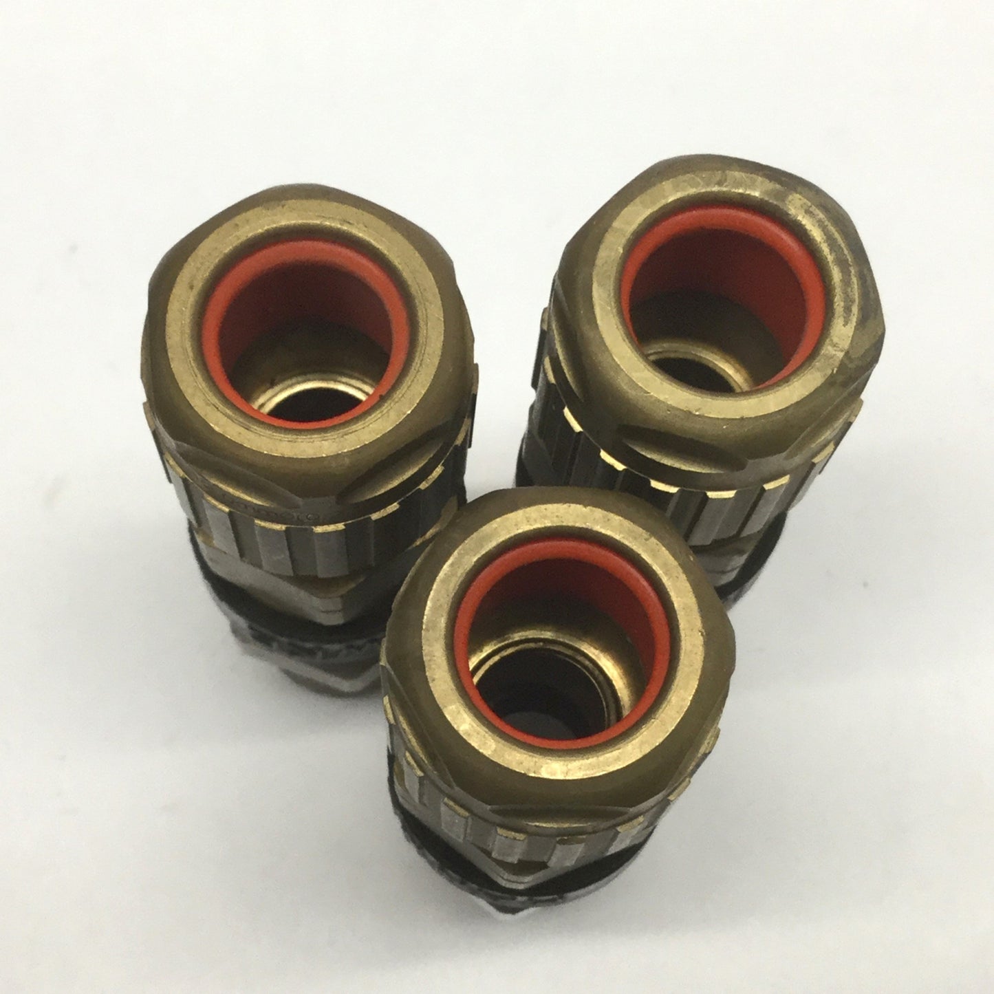 New – Open box Lot of 3 Hawke 153 O X Industrial Brass Cable Gland 1/2" NPT Thread, 9.5-16mm