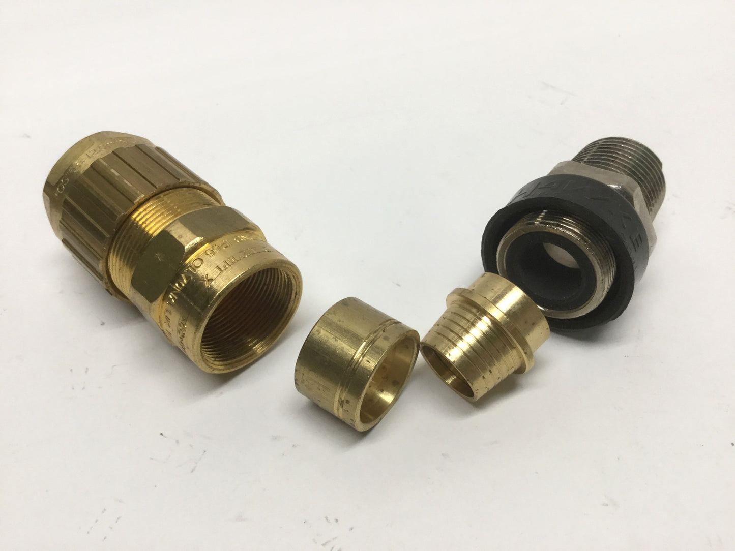 New – Open box Lot of 2 Hawke 153 O X Industrial Brass Cable Gland 1/2" NPT Thread, 9.5-16mm