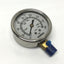 New – Open box Marsh J76 Liquid-Filled Pressure Gauge, Ø2.5", 1/4" NPT Bottom Brass 0-160psi