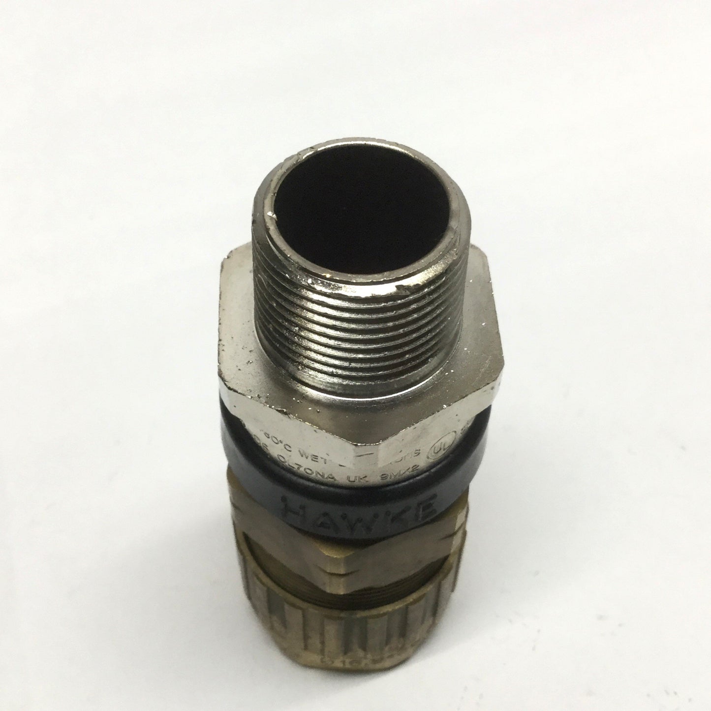 New – Open box Hawke 153 B X Industrial Brass Cable Gland 3/4" NPT Thread, 16.9-26mm