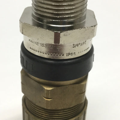 New – Open box Hawke 153 B X Industrial Brass Cable Gland 3/4" NPT Thread, 16.9-26mm