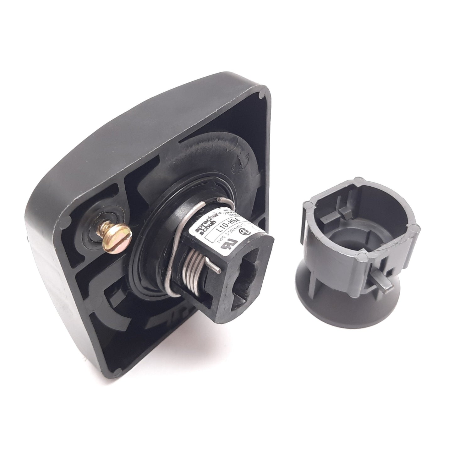 Used Sprecher Schuh L10-HS4 Disconnect Switch Operator Handle, Size 3" x 3", 90°