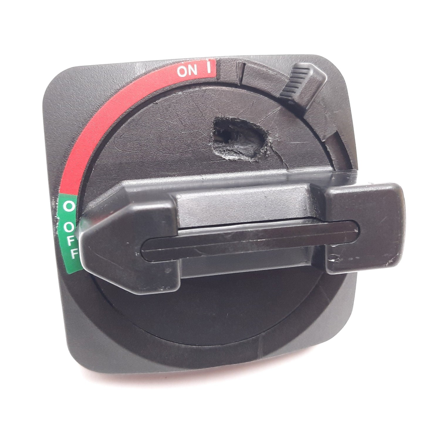 Used Sprecher Schuh L10-HS4 Disconnect Switch Operator Handle, Size 3" x 3", 90°
