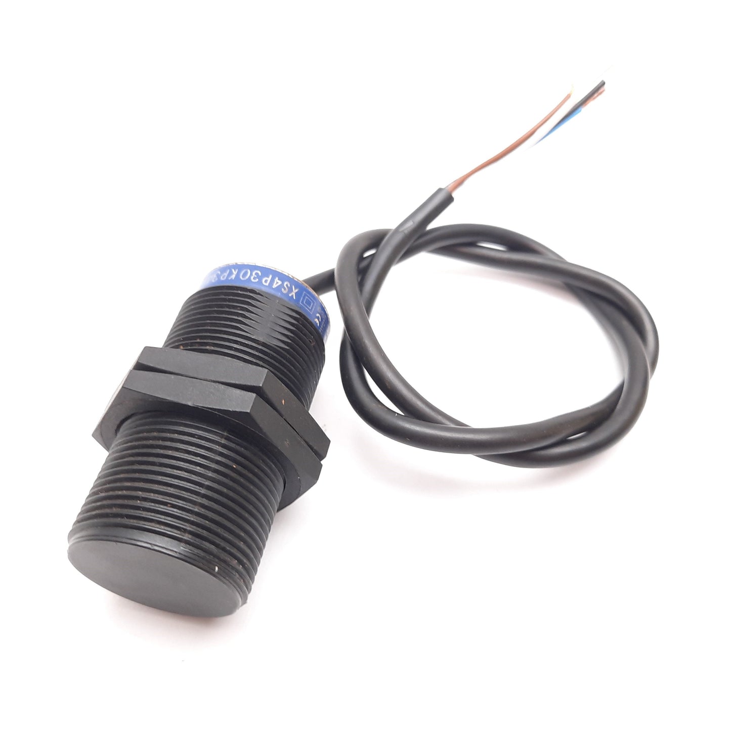 Used Telemecanique XS4P30KP340 Inductive Proximity Sensor, Range 15mm, PNP NPN, 450mm