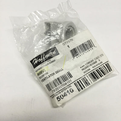 New Hoffman AVMV3 Small Enclosure Filter Ventilator, Plastic, Gray