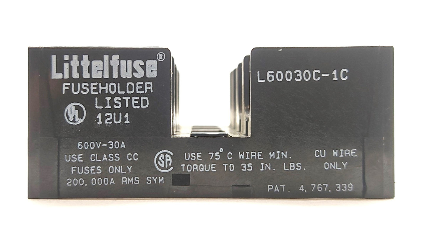 Used Lot of 4 Littlefuse L60030C-1C Fuse Holder/Block, Class CC, CM, CD, Midget, 30A