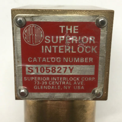 New – Open box Superior S105827Y Disconnect Switch Keyed Interlock Locking Bolt Extension 3/4"