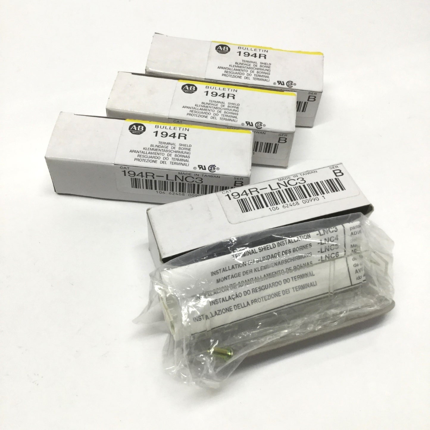 New Lot of 4 Allen Bradley 194R-LNC3 Disconnect Switch Terminal Shield Covers 100A