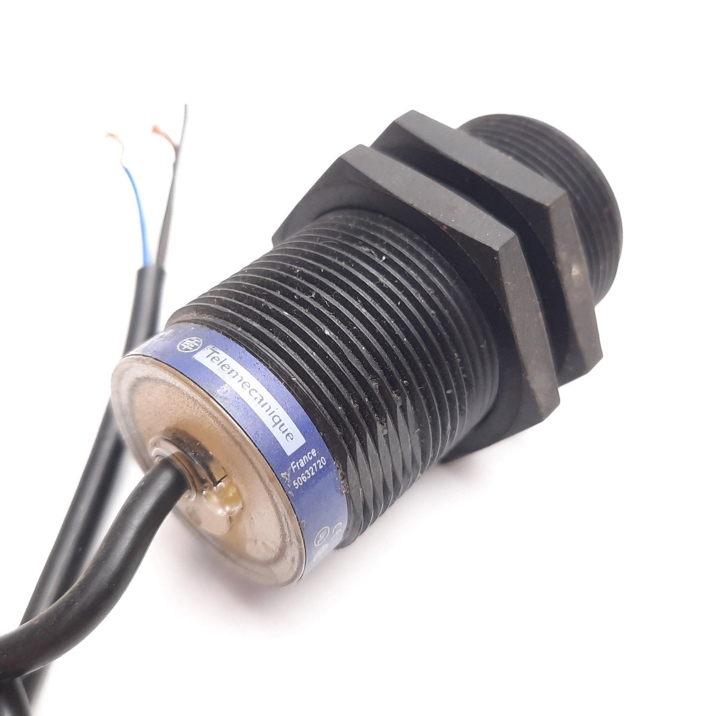 Used Telemecanique XS4P30KP340 Inductive Proximity Sensor, Range: 15mm, PNP NPN, 0.5m