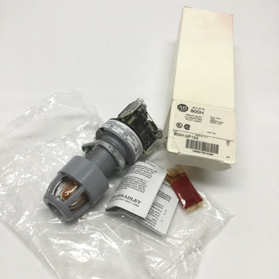 New Allen Bradley 800H-QP10A Hazardous Location Pilot Indicator Light Amber 120V