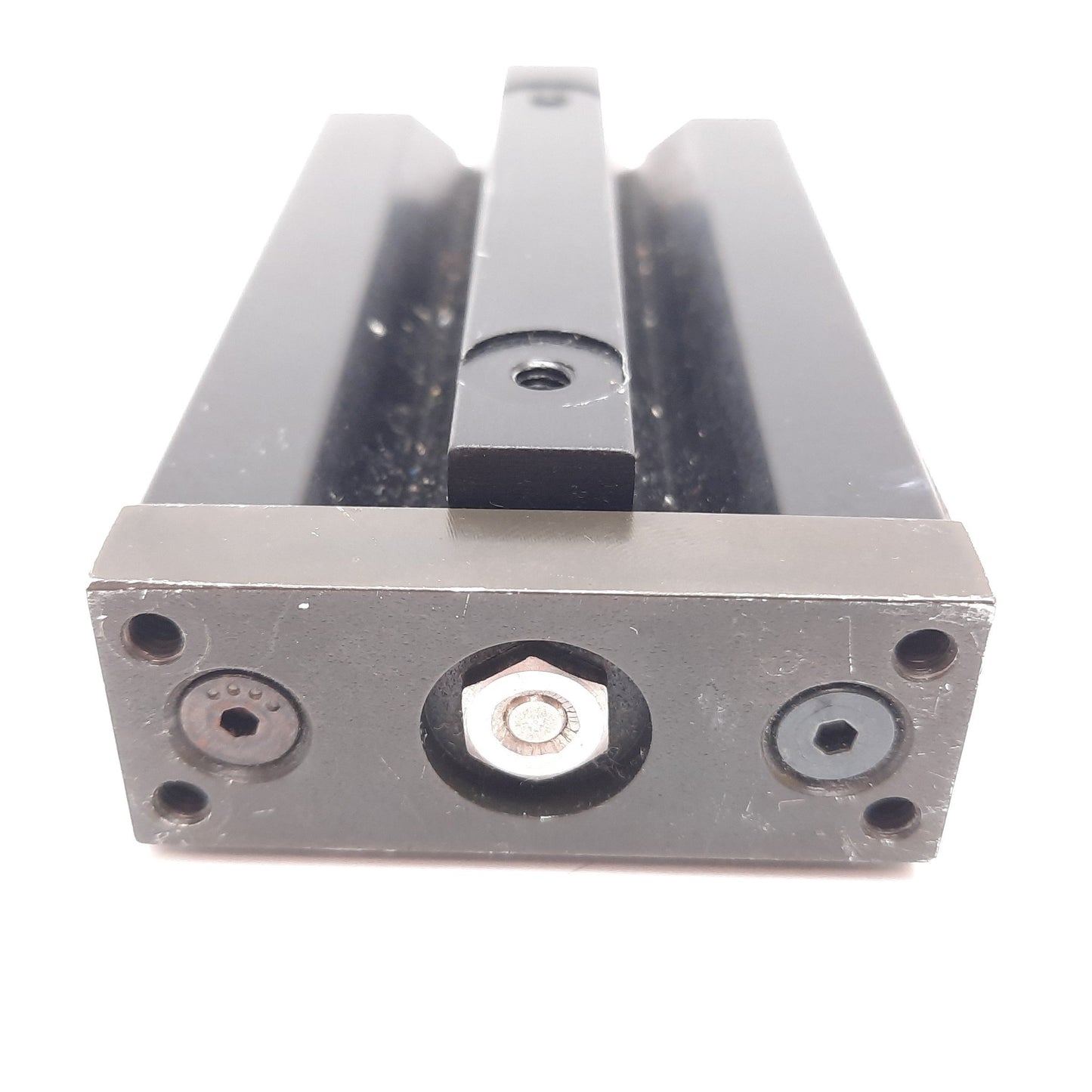 Used Tolomatic PB208 SK20 KT2 CB Guided Cylinder, Bore: 0.5", Stroke: 2", Ports 10-32