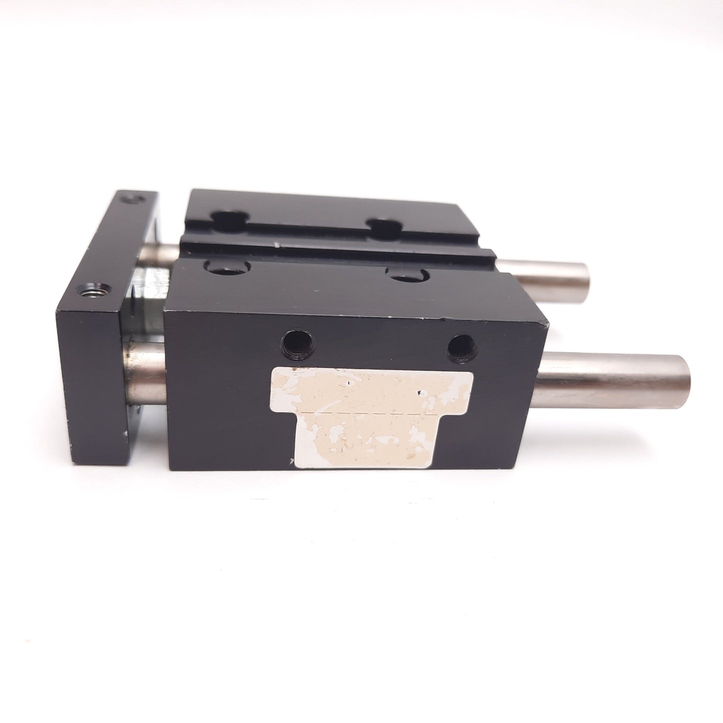 Used Pneumatic Guided Cylinder, Double Acting, Bore: 0.63", Stroke: 0.5", Ports 10-32