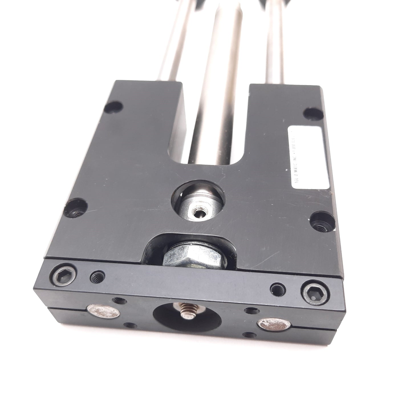 Used Tolomatic 403178 H-Block Cylinder, Bore: 9/16", Stroke: 4", Ports: 10-32