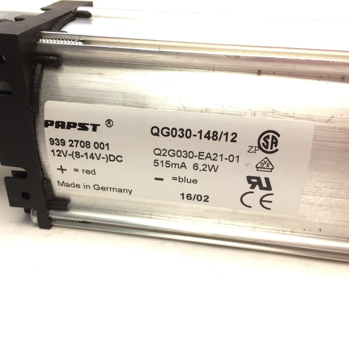 Used EBM Papst 9392708001 QG030-148/12 Cross Flow Fan 4450 U/min, 203.5x47.5x50mm 12V