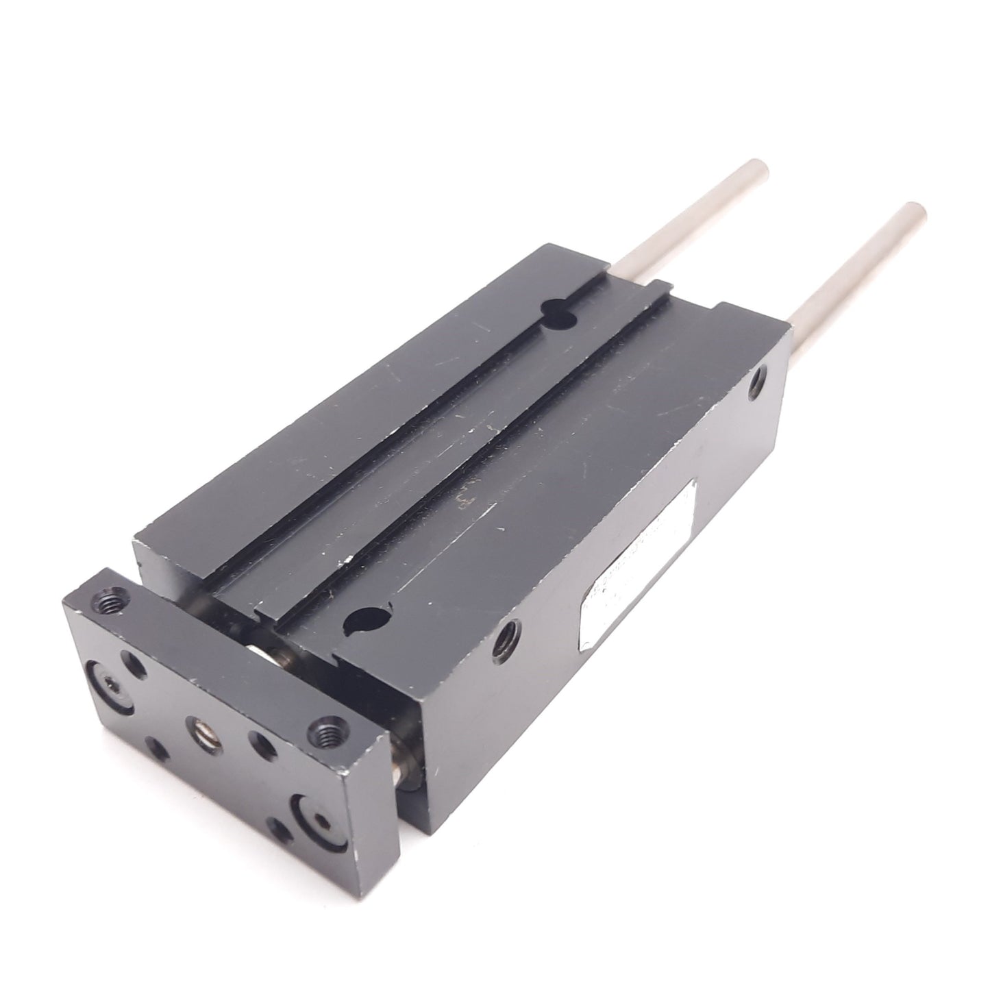 Used Tolomatic 377179 Guided Cylinder, Bore: 10mm, Stroke: 50mm, Ports: M5x0.8