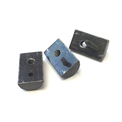 Used Lot of 50 80/20 3384 Black Steel Roll-In T-Nut Hardware, 15-Series, 10-32 Thread
