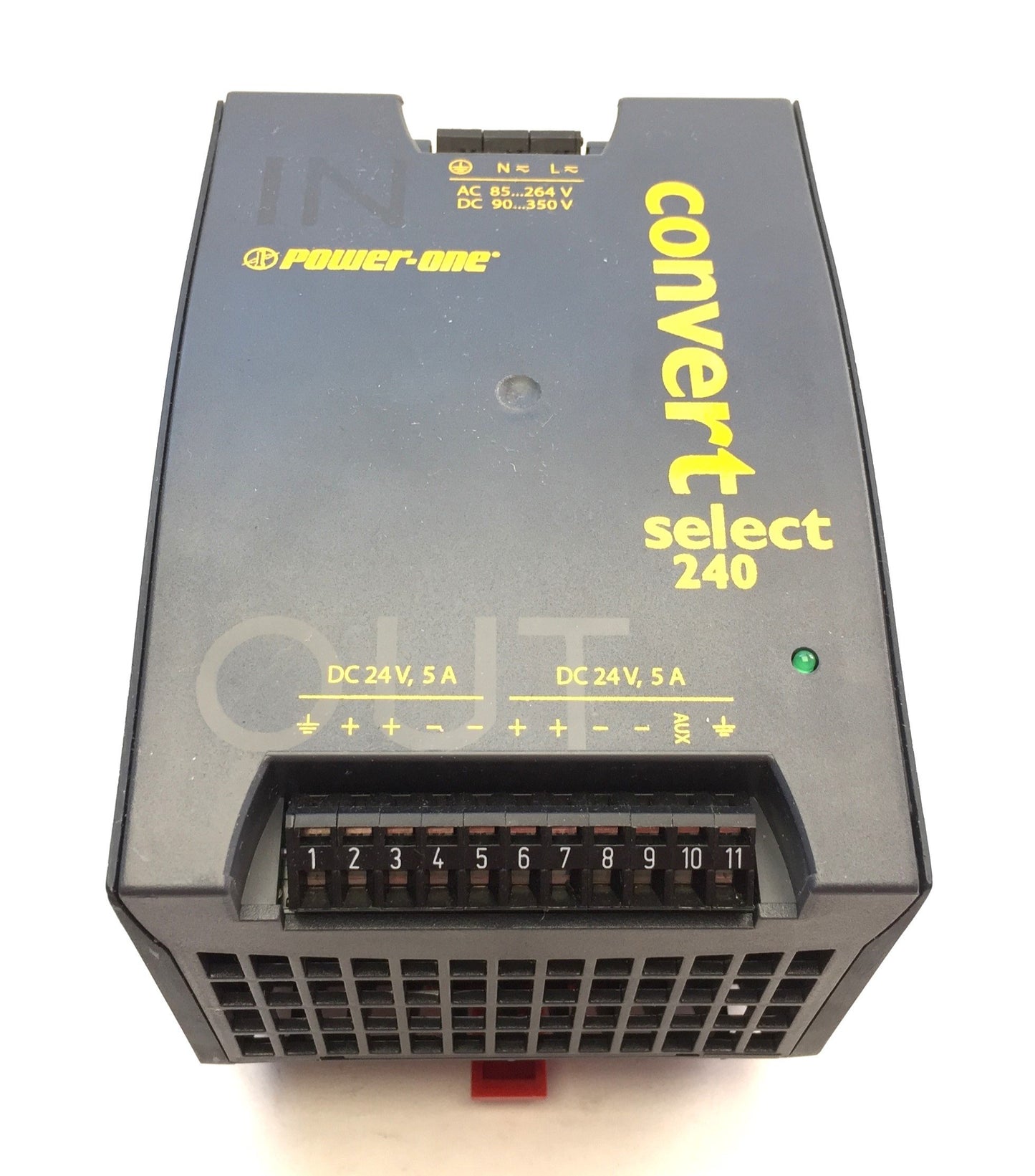 Used Power One LWN2663-6 Supply Converter, 100-240VAC/90-350VDC In, (2x) 24VDC 5A Out