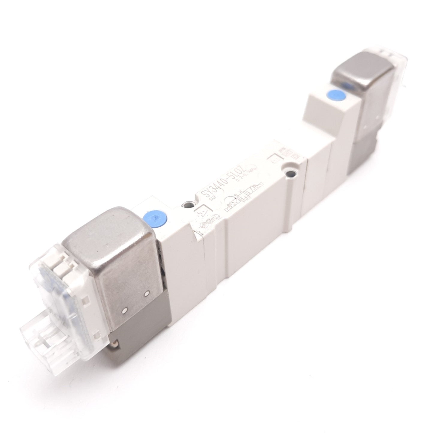 Used SMC SY3440-5LOZ Double Solenoid Valve, 3-Position 5-Port, 24VDC, 0.2-0.7MPa