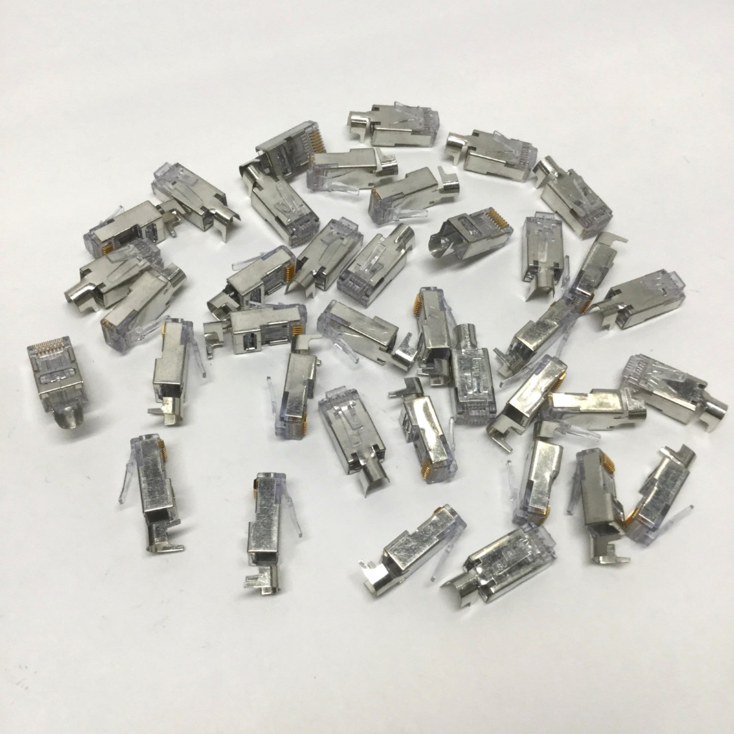 New – Open box Lot of 38 Black Box C6EZSP Modular RJ45 Plug Connector Cat6 Ethernet Termination