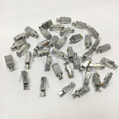 New – Open box Lot of 38 Black Box C6EZSP Modular RJ45 Plug Connector Cat6 Ethernet Termination