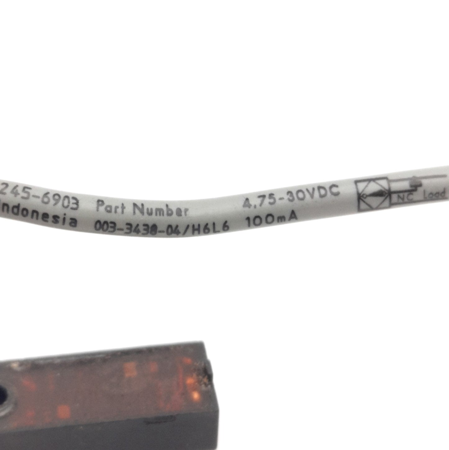 Used Parker 003-3438-04/H6L6 Reed Switch N.C. 4.75-30VDC, 100mA, 0.5m