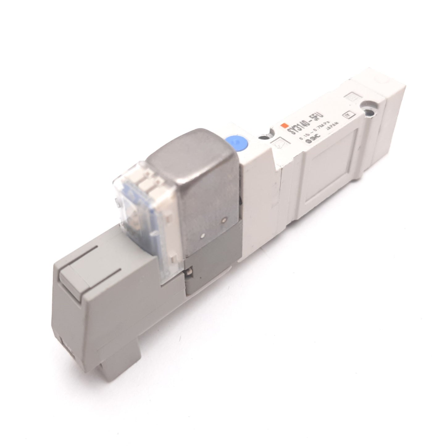 Used SMC SY3140-5FU Solenoid Valve, 2-Position, 24VDC, 0.15-0.7MPa 21.75-101.5psi