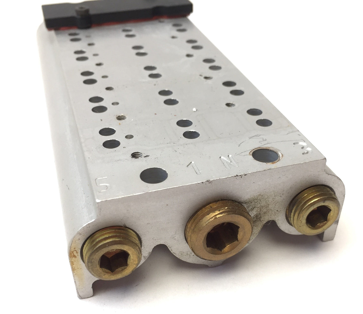 Used Lot of 2 Norgren 6-Station Manifold Plate Base for V14R517AB313A Solenoid Valves