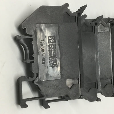 New – Open box Lot of 10 Phoenix Contact UK 5-HESI Fuse Modular Terminal Blocks, 5x20mm, 6.3A