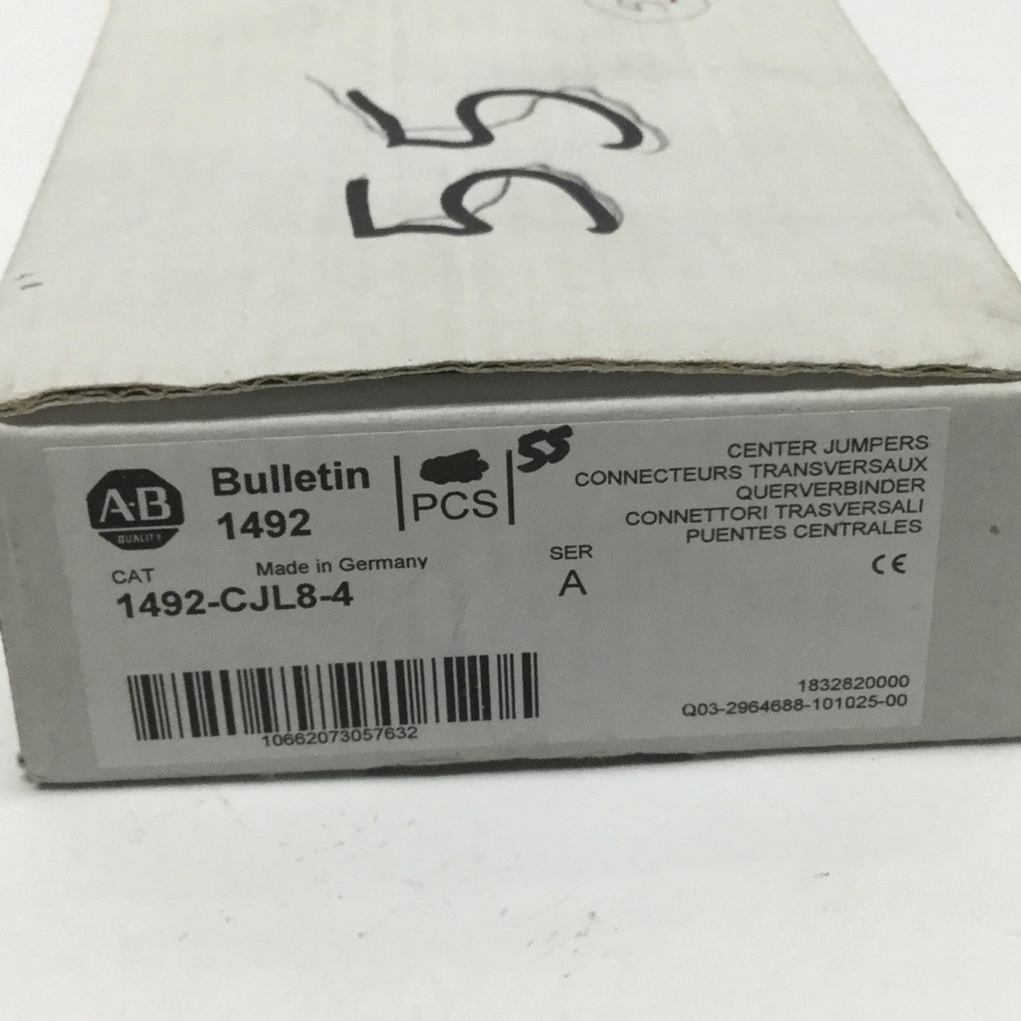 New – Open box Lot of 55 Allen Bradley 1492-CJL8-4 Terminal Block Center Jumper Connectors 4P