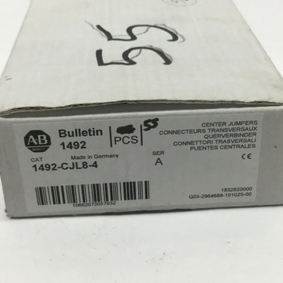 New – Open box Lot of 55 Allen Bradley 1492-CJL8-4 Terminal Block Center Jumper Connectors 4P
