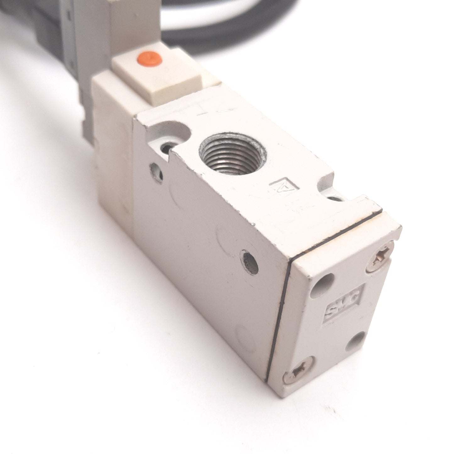 Used SMC SYJ712M-3LZ-01T Solenoid Valve, 2-Position 3-Port, 110VAC, 1/8" NPT